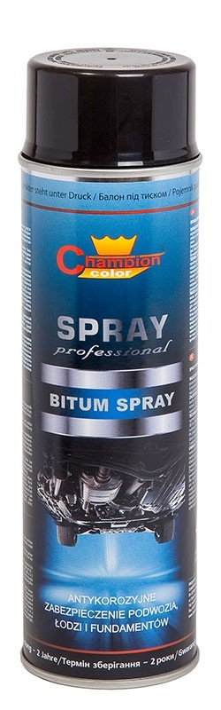 Аерозольна бітумна фарба BITUM "Champion" 500 мл., фото 1
