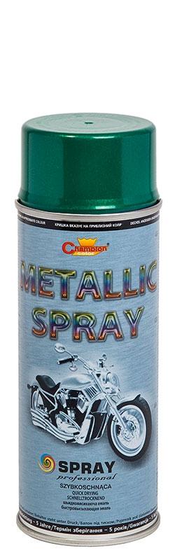 Аерозольна фарба METALLIC ZIELONY Зелений металік "Champion" 400 мл.