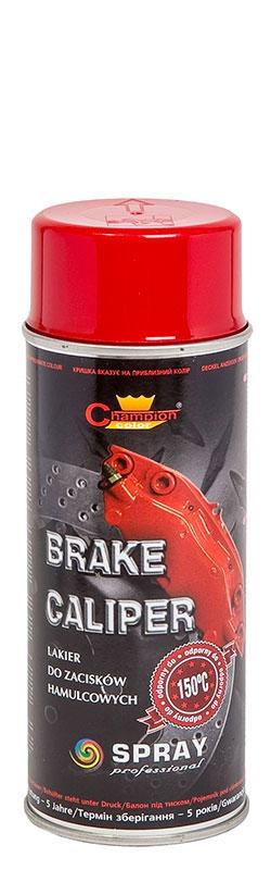 Аерозольна Фарба для гальмівних затискачів і барабанів Brake Caliper Червоний "Champion" 400 мл., фото 1