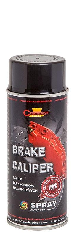 Аерозольна Фарба для гальмівних затискачів і барабанів Brake Caliper Чорний "Champion" 400 мл., фото 1
