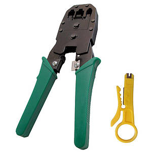 Кліщі обтискні RJ-11/RJ-12/RJ-45 TRY Tool 315 + стрипер-забивка