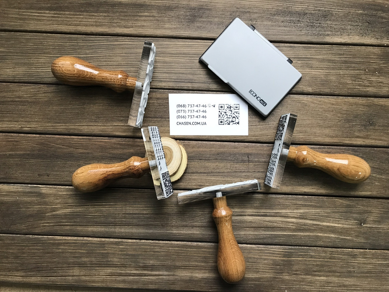 Штамп для візиток, фото 1