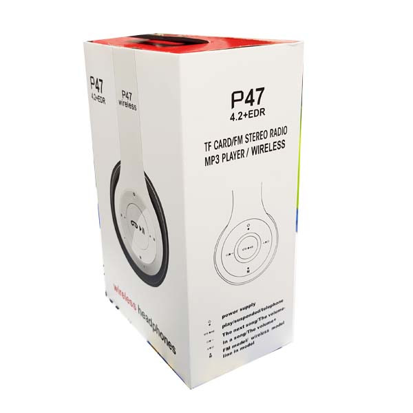 Полноразмерные Bluetooth навушники Wireless P47 с микрофоном, Беспроводные наушники для ПК и телефона - фото 9 - id-p1157740382