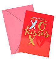 Открытка с конвертом для влюбленных "Kisses", Польша