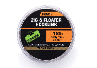 Поводковая леска Fox Zig and Floater Hooklink Trans Khaki - 12lb (0.28mm)