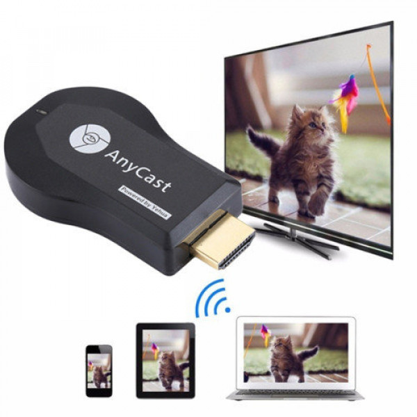 Медиаплеер ресивер AnyCast M9 Plus для телевизоров и проекторов HDMI TV Stick с Wi-Fi модулем - фото 1 - id-p1066715495