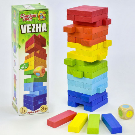 Настільна гра Дженга Fun Game Вежа (7362)