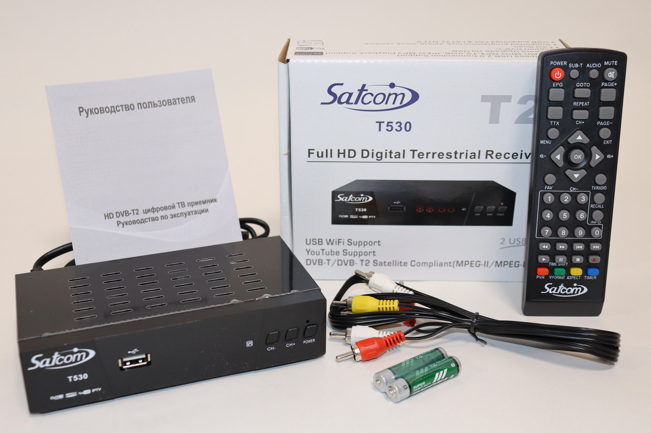 Ефірний DVB-Т2 ресивер Satcom T530 IPTV