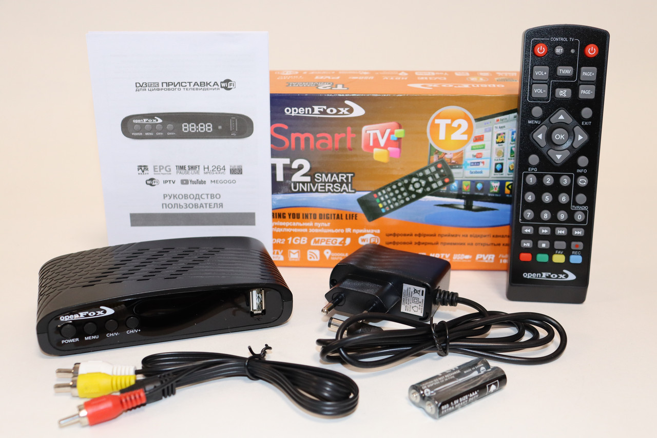 Open Fox T2 SMART UNIVERSAL цифровий ефірний DVB-T2 ресивер