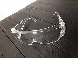 Захисні окуляри з цільної монолинзой з полікарбонатного скла Mastertool