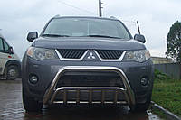 Кенгурятник двойной (защита переднего бампера) Mitsubishi Outlander XL 2007-2012