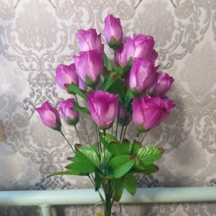 Искусственные цветы роза- бутон - фото 7 - id-p1157875834