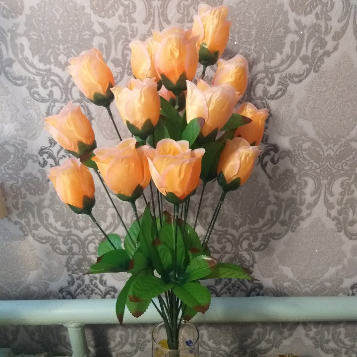 Искусственные цветы роза- бутон - фото 3 - id-p1157875834