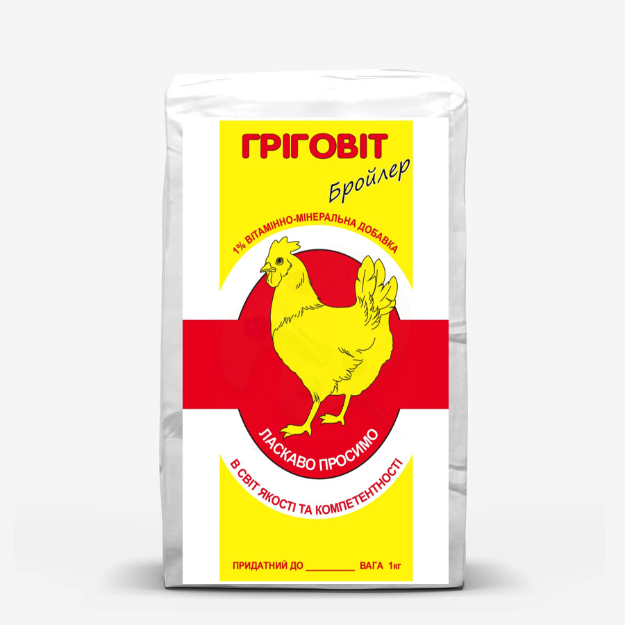 Премікс Григовит 1 % ПМБ-1 для бройлерів (1-4 тиж.)