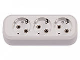Потрійна Розетка для подовжувача з заземленням ST 2619, фото 2