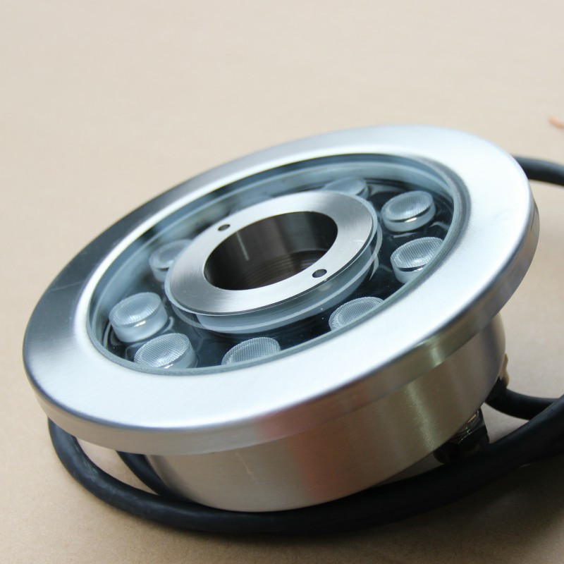 Светильник подводный для фонтана 9W IP68 зеленый сталь 304SS Ecolend, фото 1