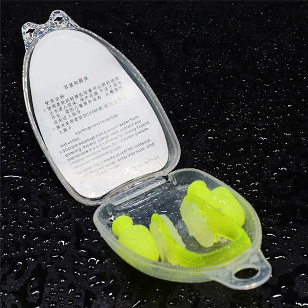 Беруші для плавання Silenta Razor Салатовий + кліпс