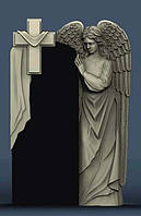 Элитный памятник гранитный с ангелом №2014