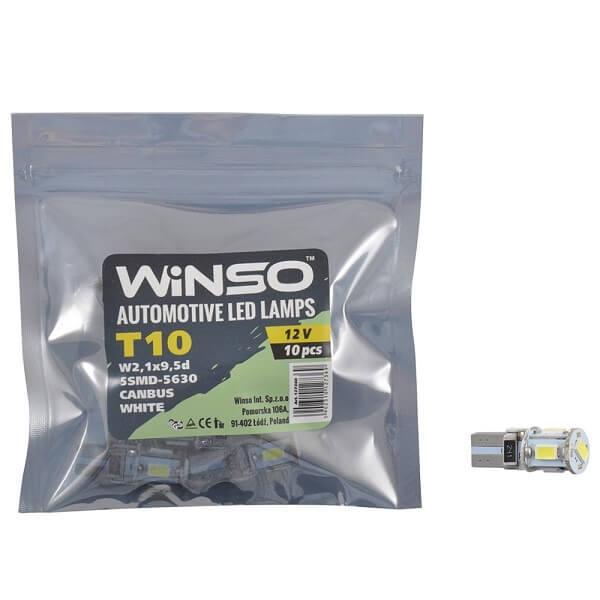 LED лампа Winso T10 12V SMD5630 W2.1x9.5d