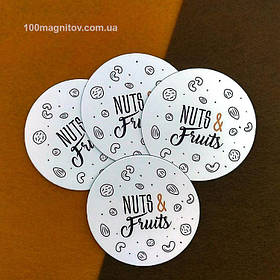 Рекламный магнит для интернет-магазина. Диаметр 68 мм 1