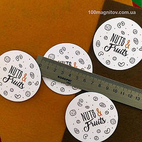 Рекламный магнит для интернет-магазина. Диаметр 68 мм 3