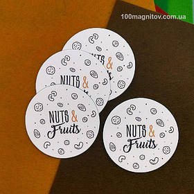 Рекламный магнит для интернет-магазина. Диаметр 68 мм 2