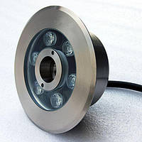 Світильник підводний 18W RGB IP68 для фонтану сталь 304SS на форсунку професійний Ecolend