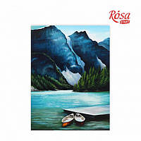 Полотно на картоні з контуром, Пейзаж № 29, 30*40, бавовна, акрил, ROSA START GPA283829