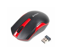 Мышь A4Tech G3-200N,USB,V-Track,1000dpi (Black+Red) беспроводная