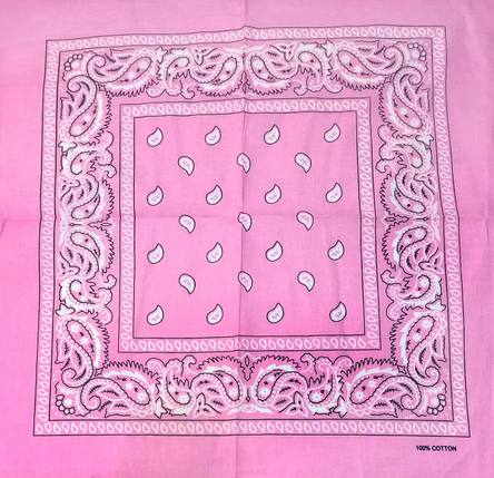 Класична бандана 55*55 см рожевий, фото 2