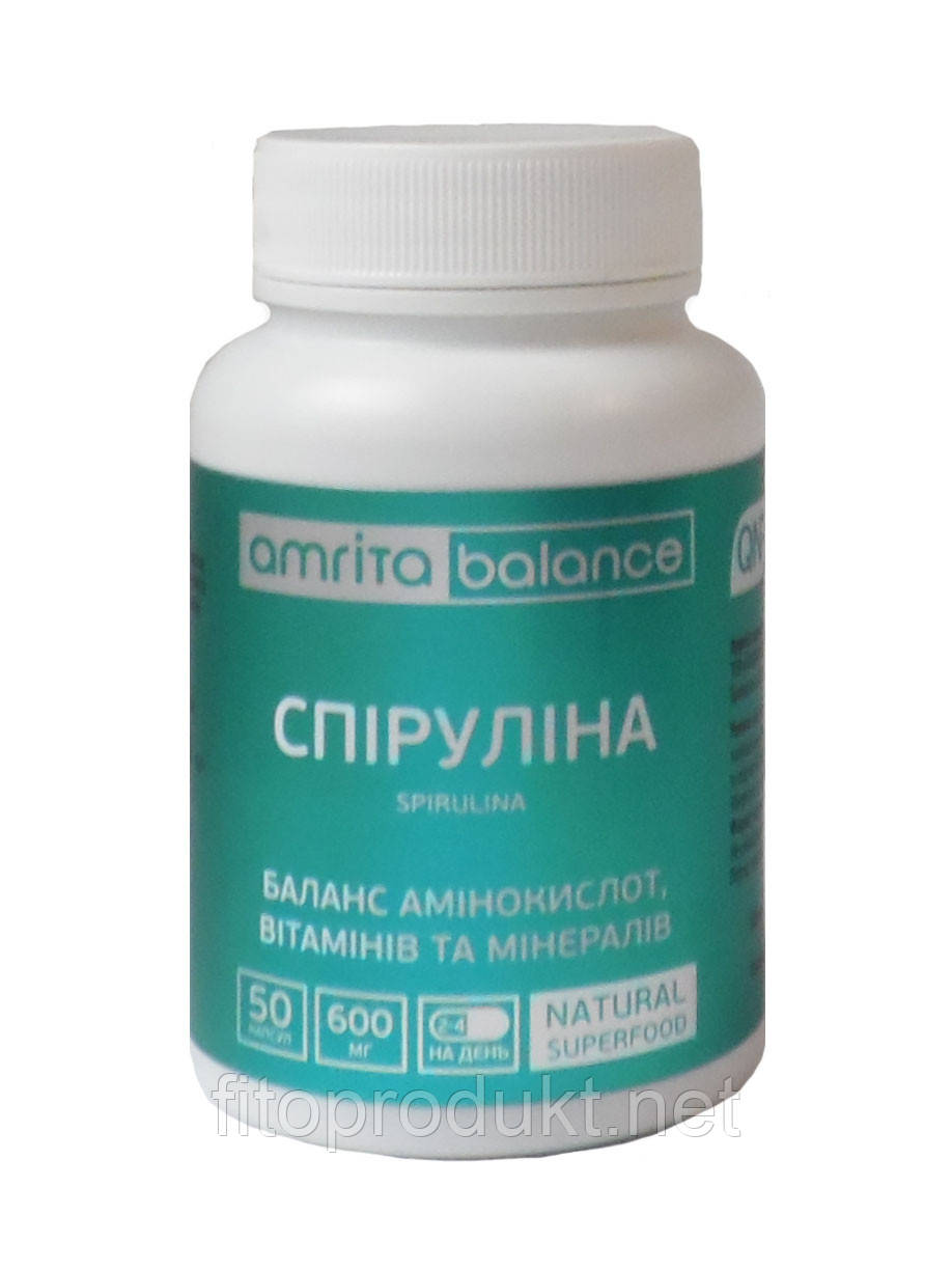 Спіруліна мікроводорість 100% 50 капсула