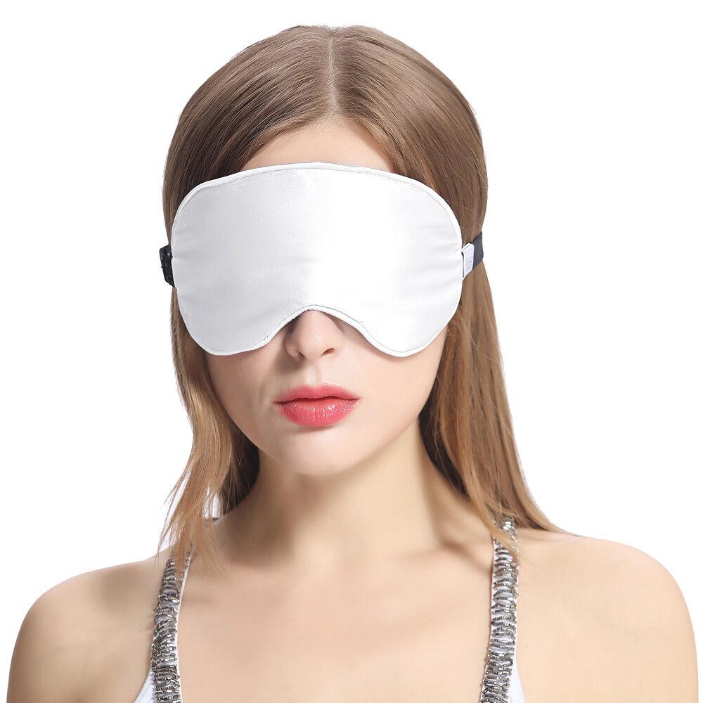 Шовкова маска для сну Silenta Silk White + беруші