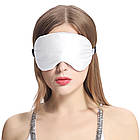 Маска для сну із шовку + беруші Silenta Silk Білий + ПОДАРУНОК, фото 3