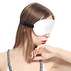 Маска для сну із шовку + беруші Silenta Silk Білий + ПОДАРУНОК, фото 4