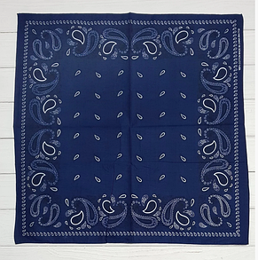 Класична бандана, 55*55 см, індиго, фото 1