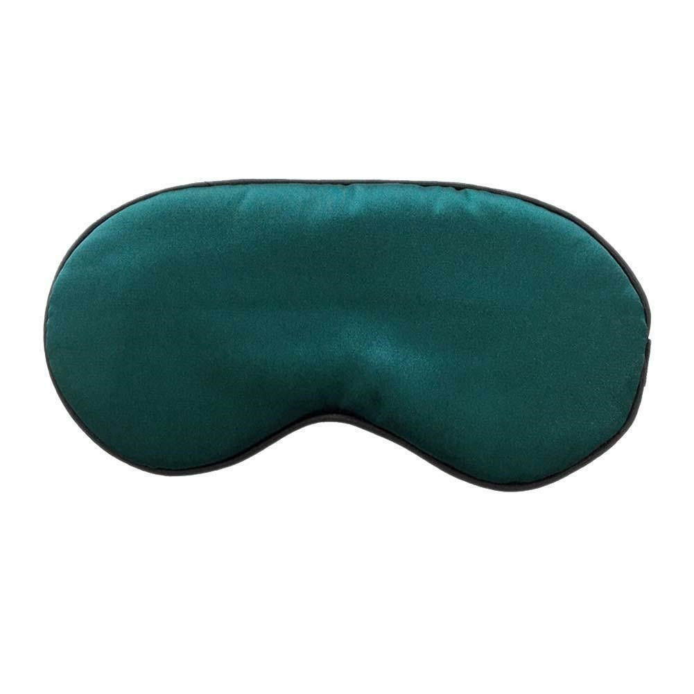 Шовкова маска для сну Silenta Silk Green + беруші