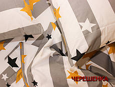 Полуторний набір постільної білизни 150*220 з Бязі "Gold" №154202 Черешенка™, фото 4