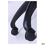 Офісне крісло АМФ Марсель Пластик чорне для керівника роботи за комп'ютером, фото 7