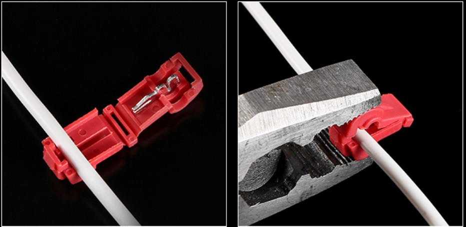 Затискач для швидкого зрощування дротів Т1, синій, фото 1