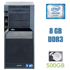 Fujitsu Celsius M470 MT / Intel Xeon W3520 (4 (8) ядра по 2.66-2.93 GHz) / 24 GB DDR3 / 512 GB SSD, 8, 500 HDD, фото 1