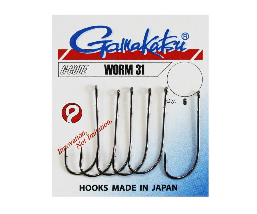 Гачок GAMAKATSU WORM 31 №1/0, 6шт, фото 1