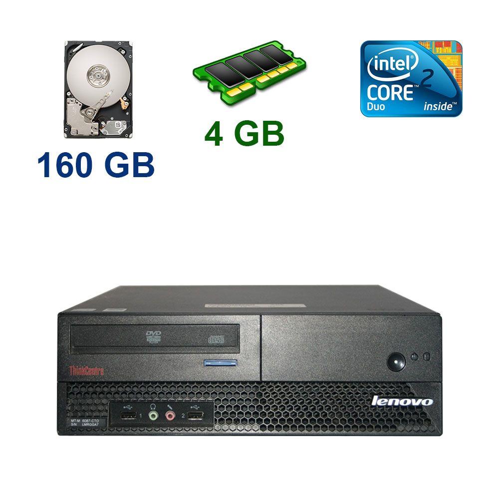 Lenovo M57 SFF/Intel Core 2 Duo E6550 (2 ядра по 2.33 GHz) / 4 GB DDR2 / 160 GB HDD
