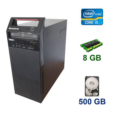 Lenovo ThinkCentre E72 Tower / Intel Core i5-3470S (4 ядра по 2.9 - 3.6 GHz) / 8 GB DDR3 / 500 GB HDD / nVidia GeForce GTX 750 Ti, 2 GB GDDR5, 128-bit, фото 1