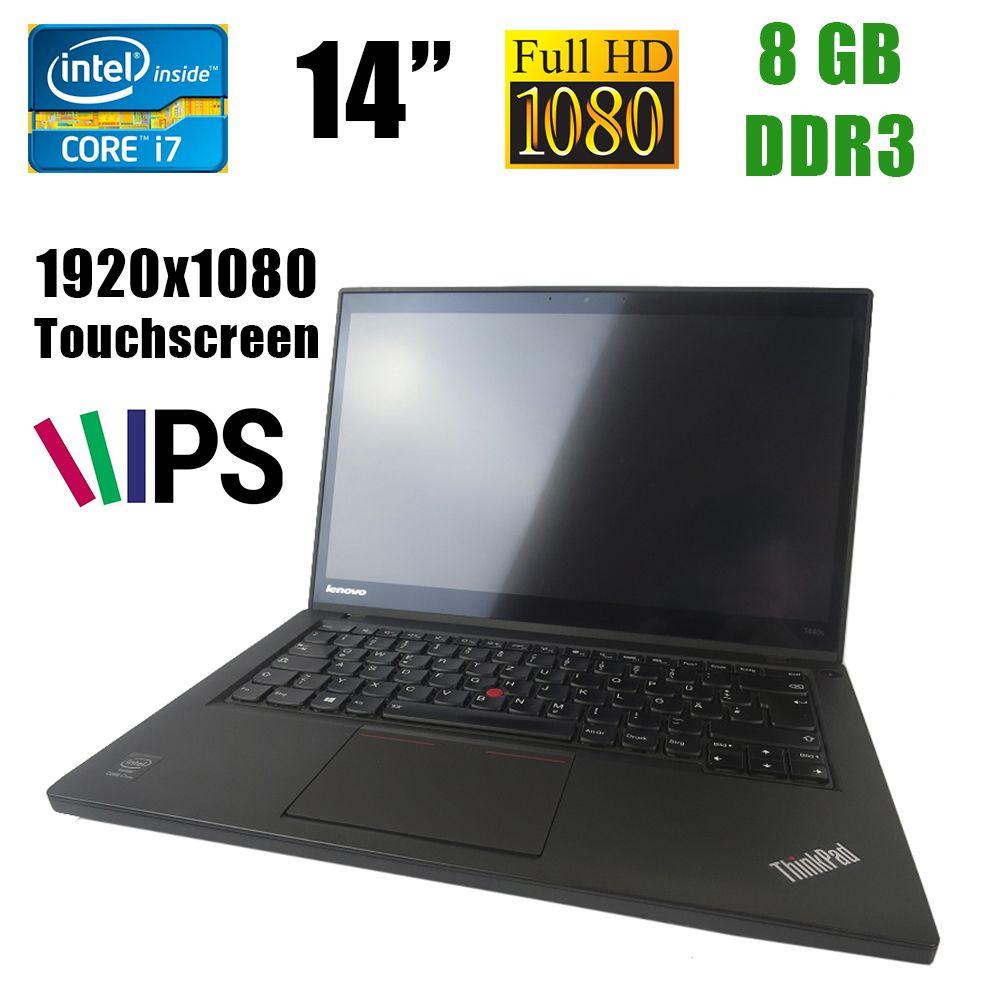 Lenovo T440s / 14" (1920x1080) IPS / Intel® Core™ i7-4600U (2(4)ядра по 2.1 - 3.3GHz) / 8GB DDR3 / 120GB SSD /