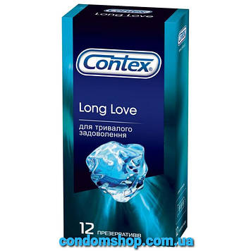 Презервативы Contex  Long love для продления  для тривалого задоволення с анестетиком 12 шт . Сертифікати!2027