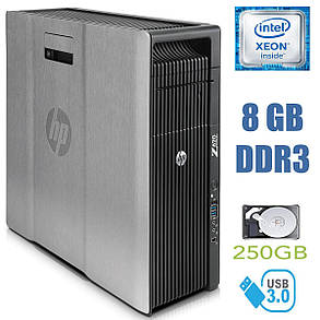 Робоча станція HP Z620 Workstation/Intel Xeon E5-2609 (4 ядра по 2.4 GHz) / 8 GB DDR3 / 250 GB HDD / nVidia, фото 2