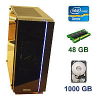 Midi-Tower / 2x Intel Xeon X5675 (6 (12) ядер по 3.06 - 3.46 GHz) / 48 GB DDR3 / 1000 GB HDD / Блок питания 550 WT