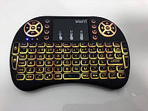 Універсальна бездротова клавіатура з тачпадом, підсвіткою й мультимедійними клавішами, фото 2