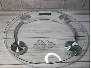 Ваги підлогові скляні Domotec MS-2003A до 180 кг з термометром