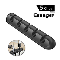 Держатель для кабеля (клипса) ESSAGER Soft-touch 5x5mm